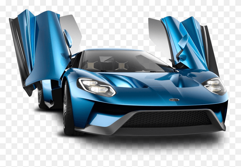1807x1213 Descargar Png Ford Gt Azul Coche Ford Gt 2017, Coche, Vehículo, Transporte Hd Png