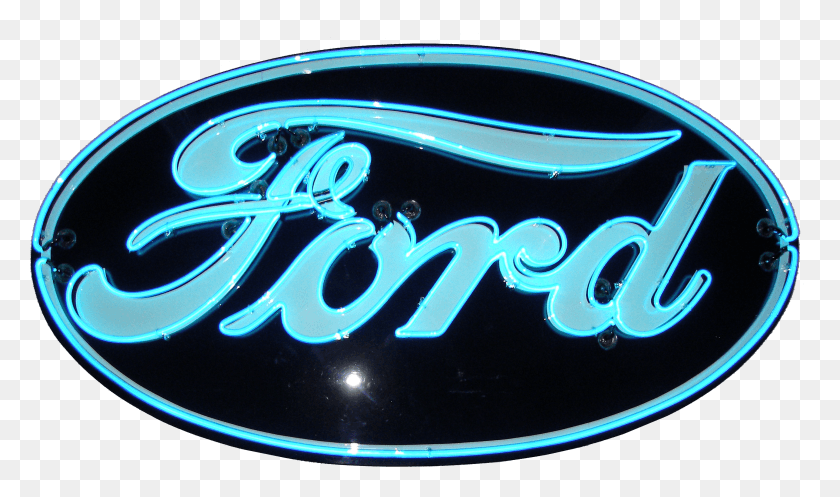 2884x1618 Ford Oval Neon Sign Ford Motor Company HD PNG Download