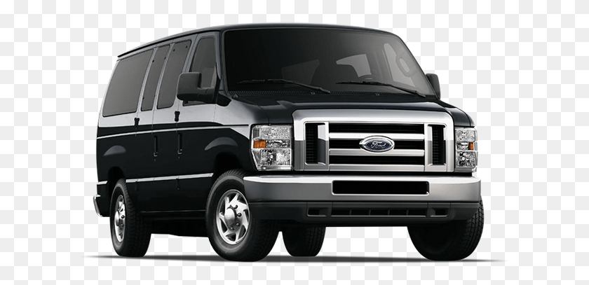617x347 Descargar Png Ford Passenger Van Negro 2018 Ford E150 Van, Vehículo, Transporte, Parachoques Hd Png