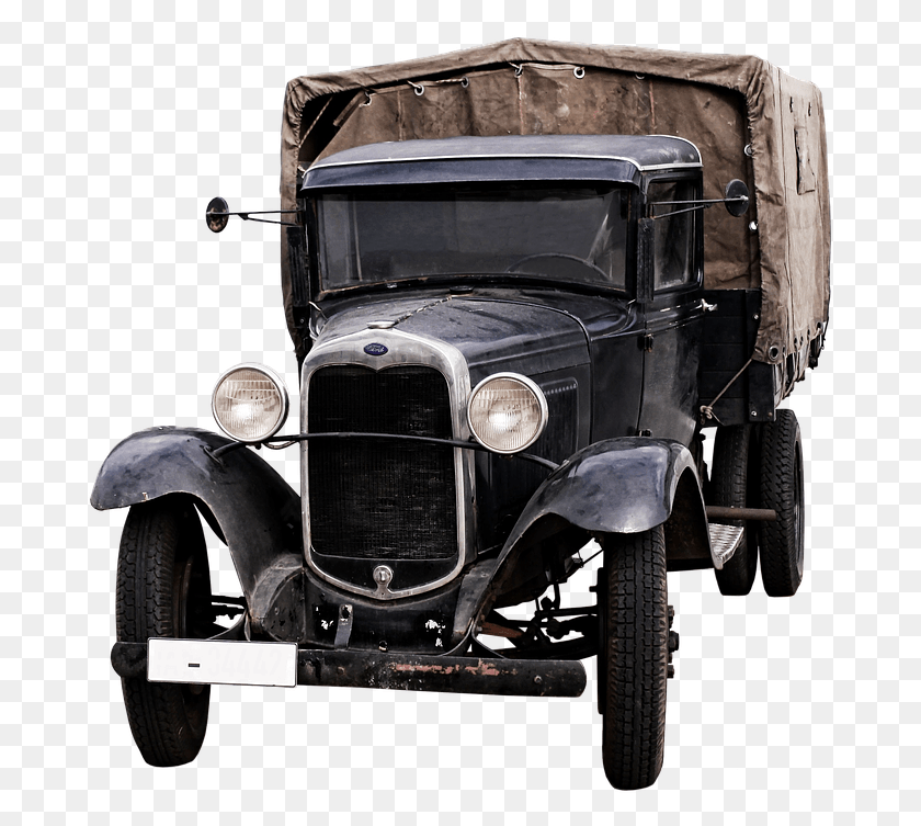 683x693 Ford Truck Oldtimer Auto Automotive Old Old Car Carro Con Motor Antiguo, Model T, Antique Car, Vehicle HD PNG Download