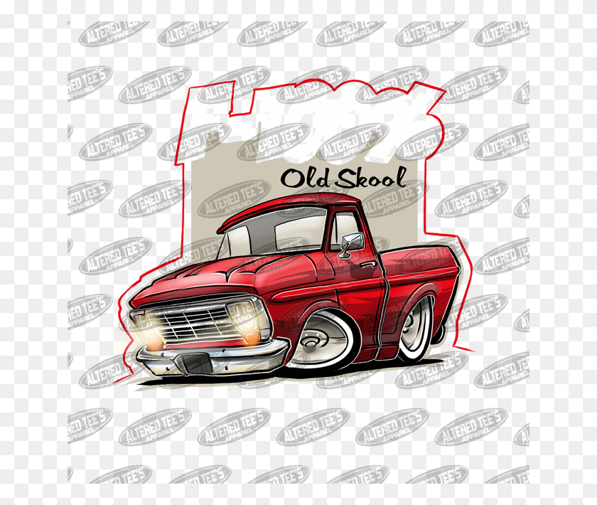 650x650 Ford Truck Red Clothing, Flyer, Poster, Paper HD PNG Download