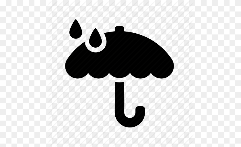 Forecast Rain Rainfall Umbrella Wheater Icon, Animal Transparent PNG