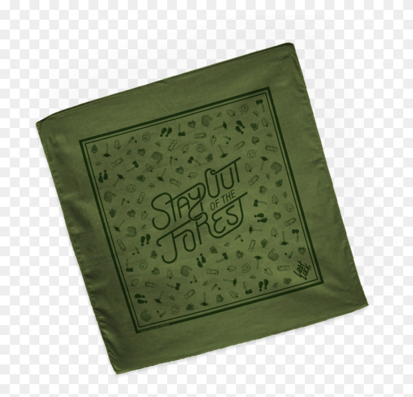 973x931 Forest Bandana Placemat, Alfombra, Texto, Cojín Hd Png