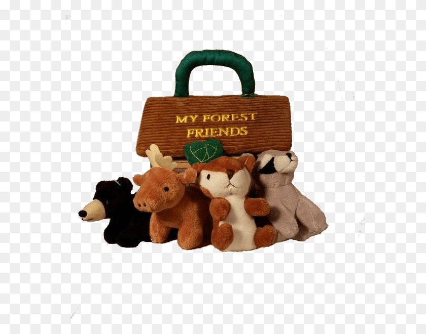 600x600 Forest Friends Stuffed Cabin By Aurora With Animals Stuffed Toy, Teddy Bear, Plush, Basket HD PNG Download