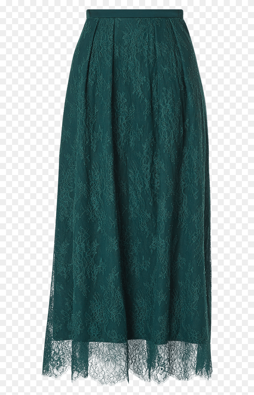 568x1249 Forest Green Lace A Line, Clothing, Apparel, Skirt HD PNG Download