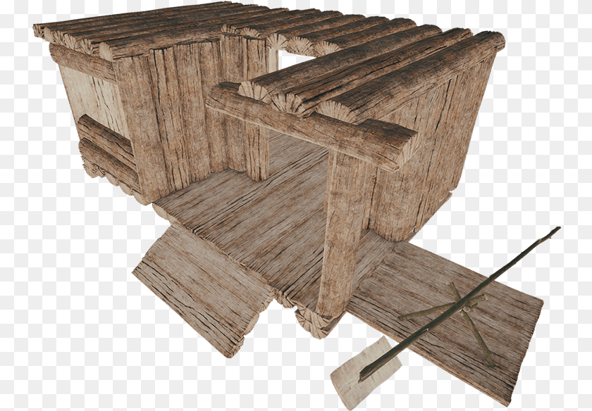 Forest House Boat, Plywood, Wood, Box, Lumber Sticker PNG