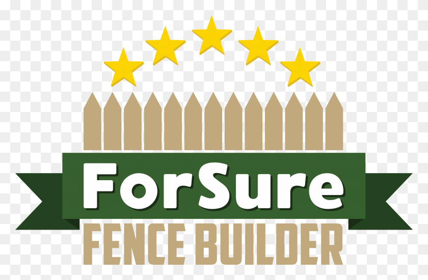 4000x2515 Foresure Fence Builder Graphic Design, Symbol, Star Symbol, Sign HD PNG Download