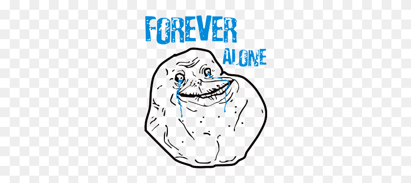 252x315 Forever Alone Guy, Outdoors, Text, Advertisement HD PNG Download