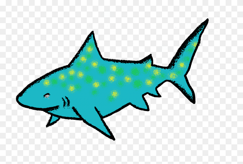 1860x1212 Forever Shark Polka Dot1 Cretoxyrhina, Fish, Animal, Sea Life HD PNG Download