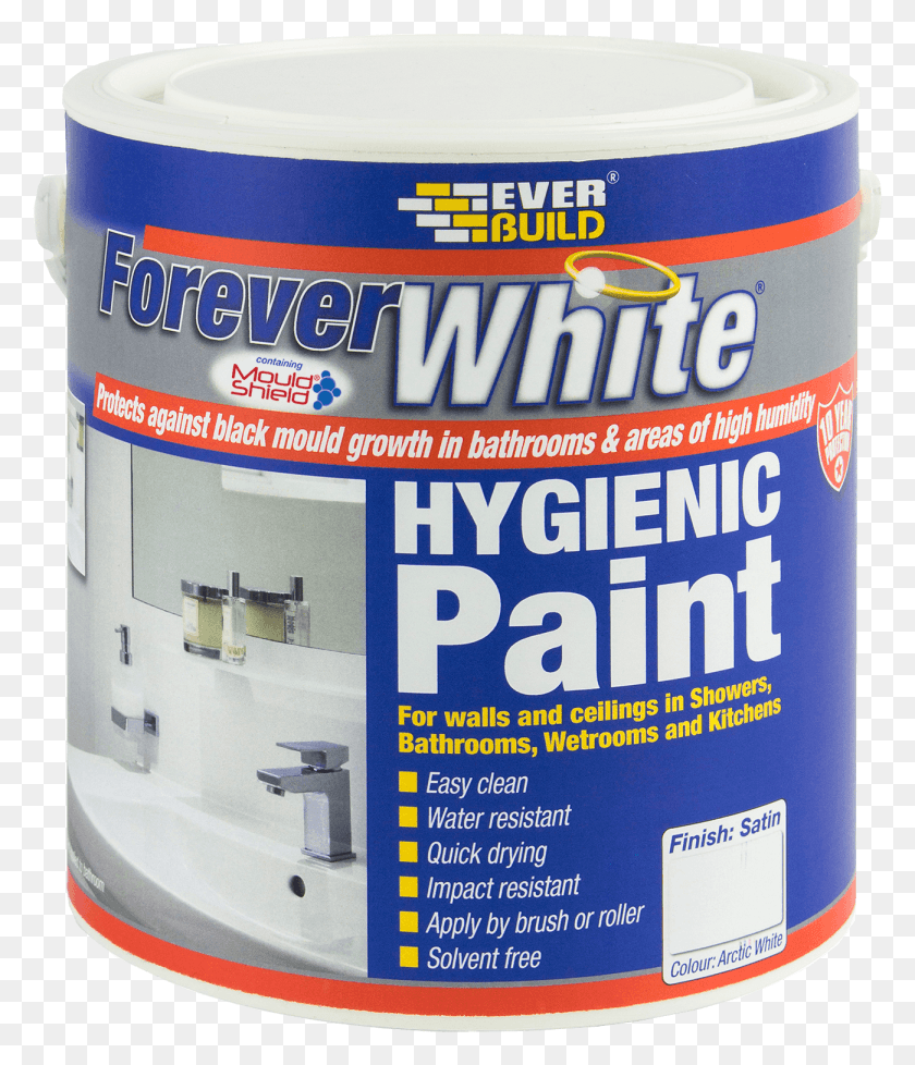 1300x1531 Forever White Hygienic Paint Hygienic Paint, Paint Container, Tin, Chair HD PNG Download