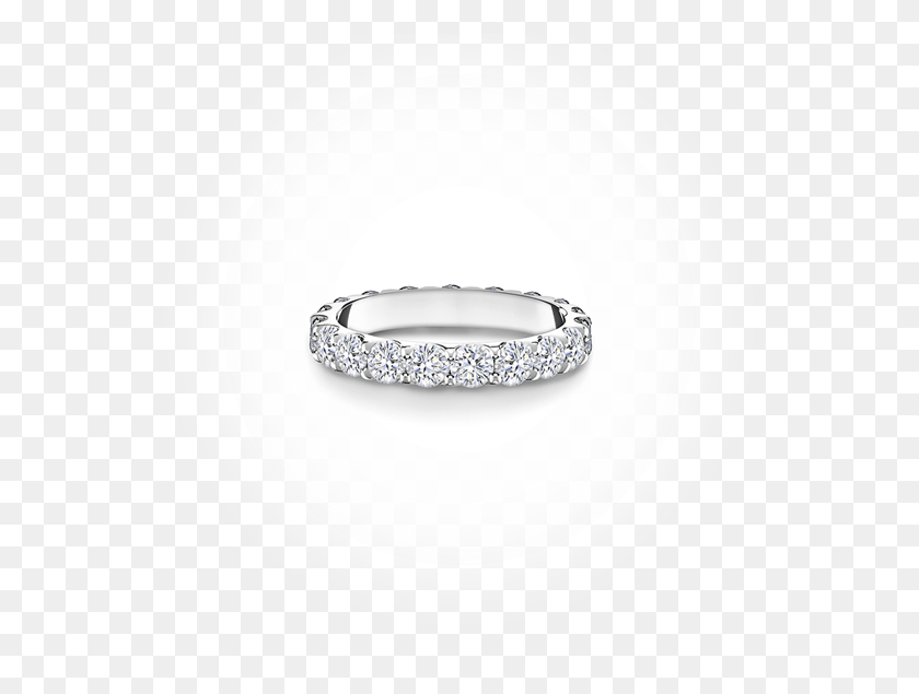 591x575 Forevermark By Memoire Diamond Eternity Band Worn By Titanium Ring, Accessories, Accessory, Platinum HD PNG Download