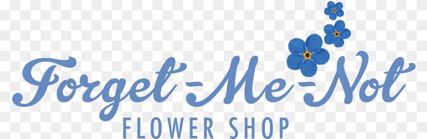 795x273 Forget Me Not Flower Logo, Plant, Anther, Anemone, Text Clipart PNG