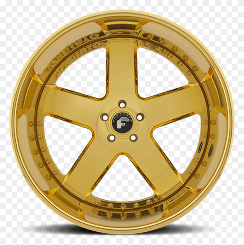 919x923 Forgiato Barra Gold Finish Wheels Forgiato Barra, Wheel, Machine, Spoke HD PNG Download