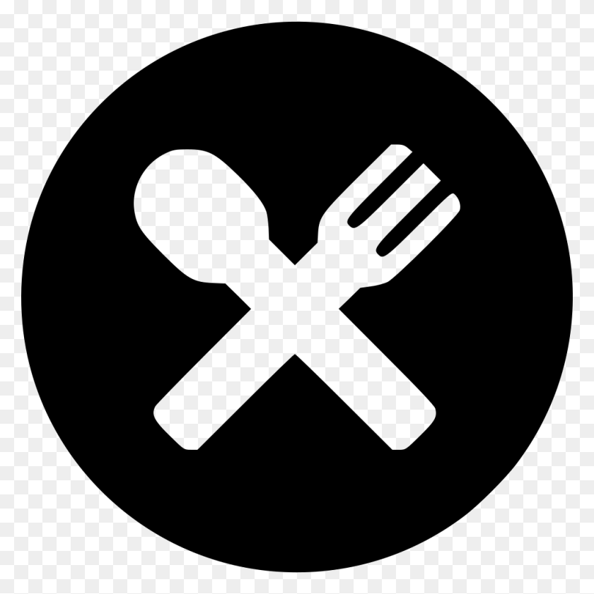 980x982 Fork And Spoon Circle Comments Repairman Icon, Cutlery, Hand, Symbol HD PNG Download