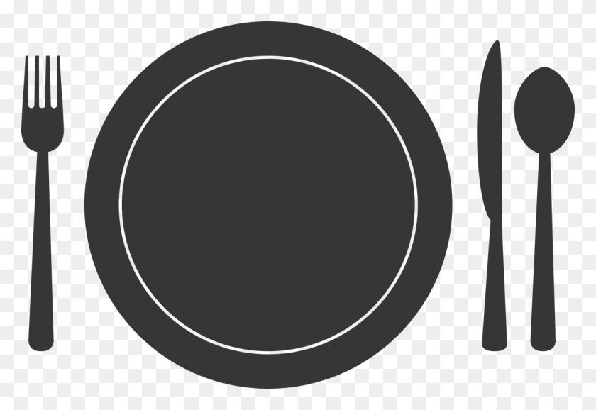 1280x851 Fork And Spoon Plate And Silverware Transparent Background, Text, Moon, Outer Space HD PNG Download
