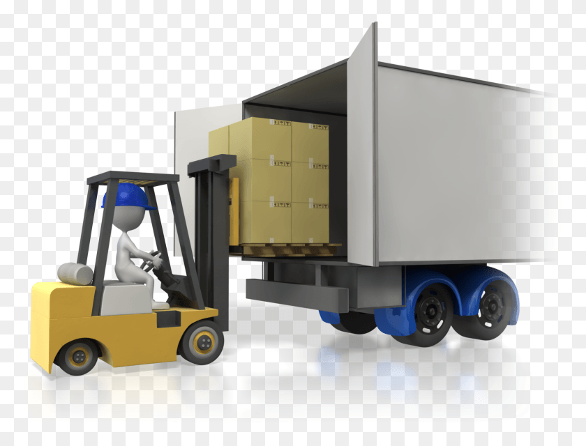 1575x1172 Forklift Loading Truck Clipart, Vehicle, Transportation, Trailer Truck HD PNG Download
