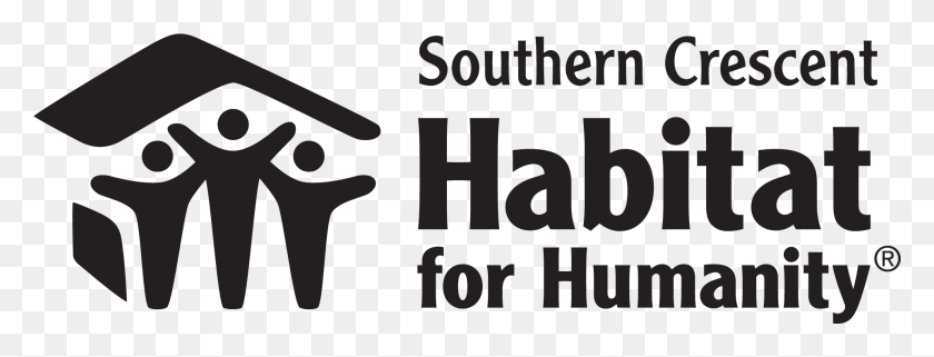 1921x644 Format Habitat For Humanity Dallas Logo, Text, Face, Symbol HD PNG Download