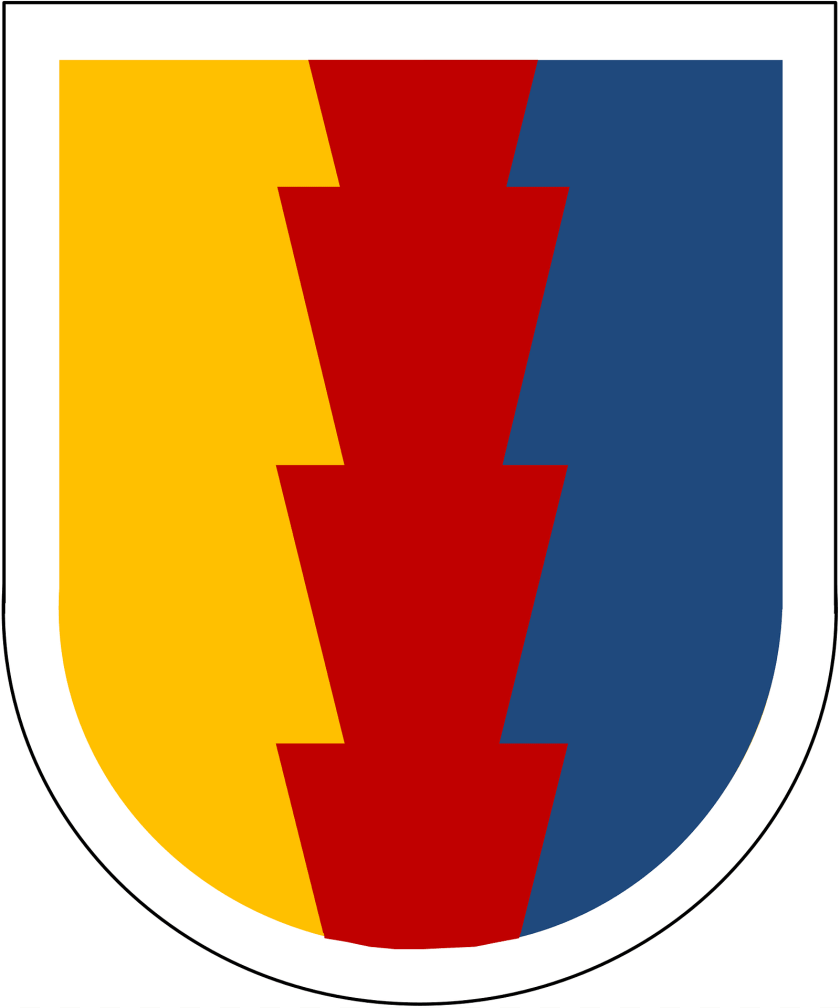 Former 104th Infantry Detachment Beret Flash 1st Version Clipart, Logo, First Aid PNG
