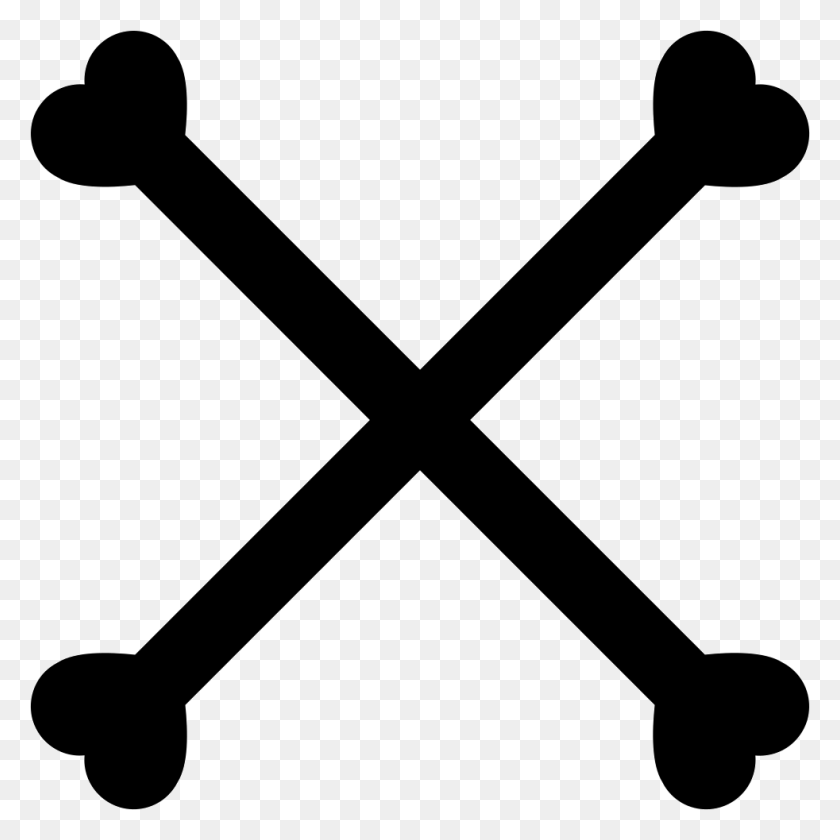 982x982 Forming A Cross Symbol X Black, Hammer, Tool, Stencil HD PNG Download