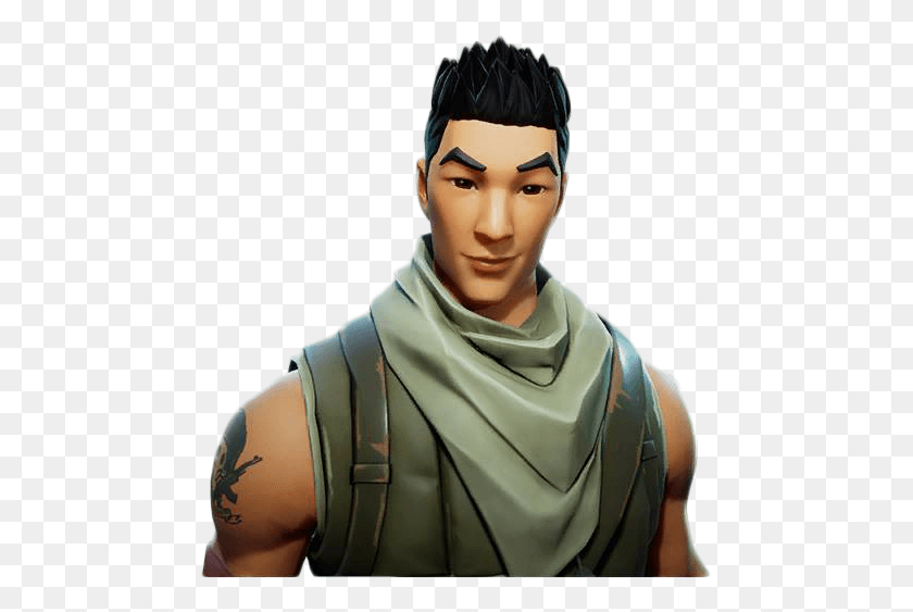472x503 Descargar Png Fornite Asian Avatar Image Asian Sin Piel Fortnite, Ropa, Ropa, Persona Hd Png