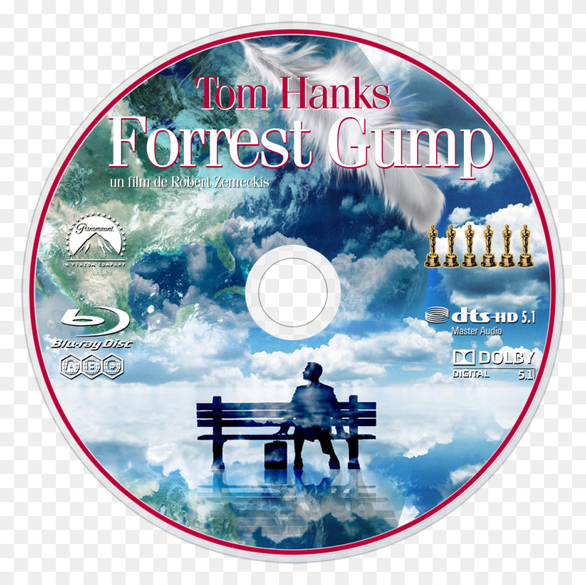 1000x1000 Descargar Png Forrest Gump Esperando El Cielo, Disco, Dvd, Persona Hd Png