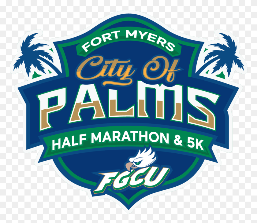 779x670 Fort Myers City Of Palms Half Marathon Amp 5k Emblem, Logo, Symbol, Trademark HD PNG Download