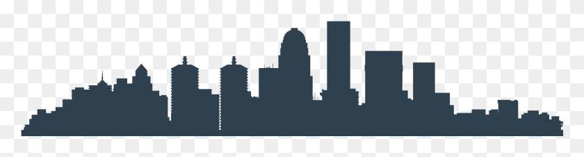 2458x525 Fort Worth Bluebird Homecare Louisvilleskyline Louisville Skyline Silhouette, Stencil HD PNG Download