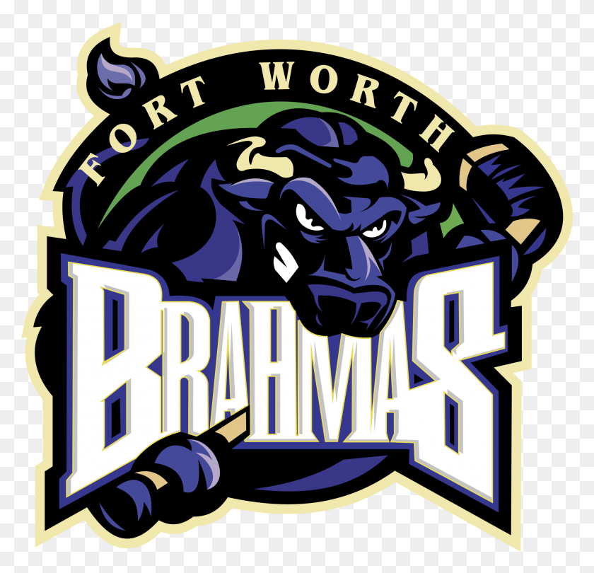 2219x2135 Fort Worth Brahmas Logo Transparent Sports Teams In Northwest Territories, Text, Label, Graphics HD PNG Download