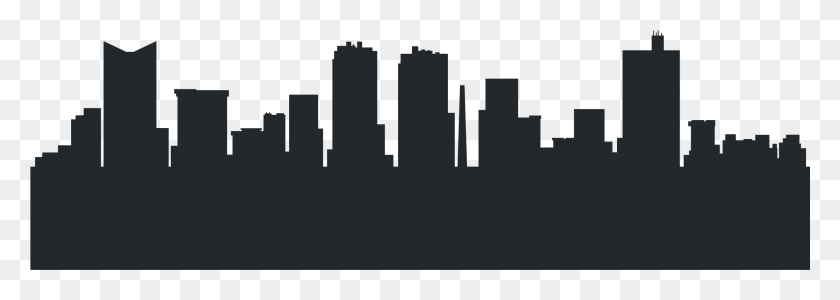 2126x656 Skyline De Fort Worth Skyline De Fort Worth Contorno Del Horizonte De Fort Worth, Texto, Símbolo, Logotipo Hd Png