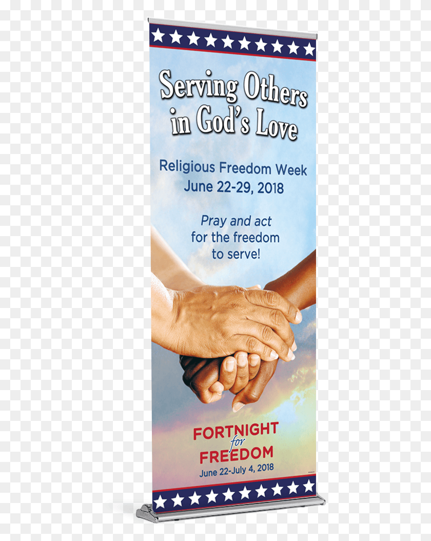 435x994 Fortnight For Freedom 2018 Banner B Poster, Hand, Person, Human HD PNG Download