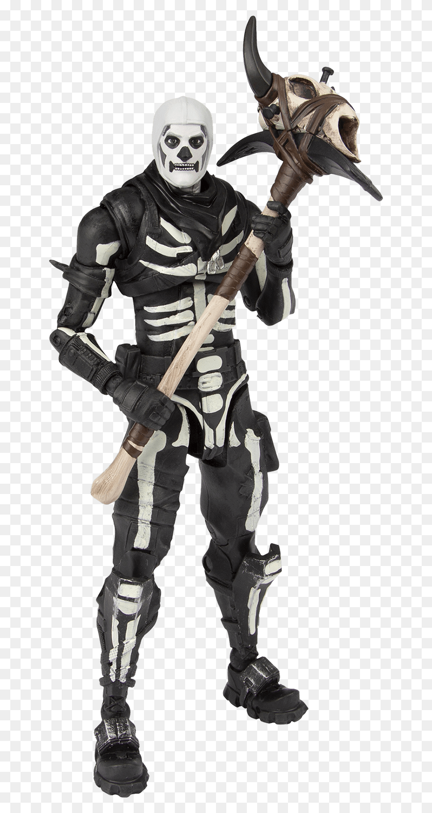 650x1520 Descargar Png Fortnite Figura De Acción Skull Trooper Fortnite Skull Trooper Figura De Acción, Persona, Humano, Ninja Hd Png