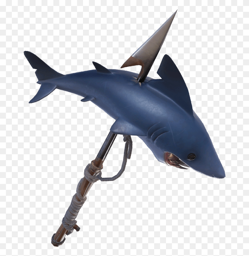 683x803 Fortnite Chomp Jr Pickaxe, Shark, Sea Life, Fish HD PNG Download