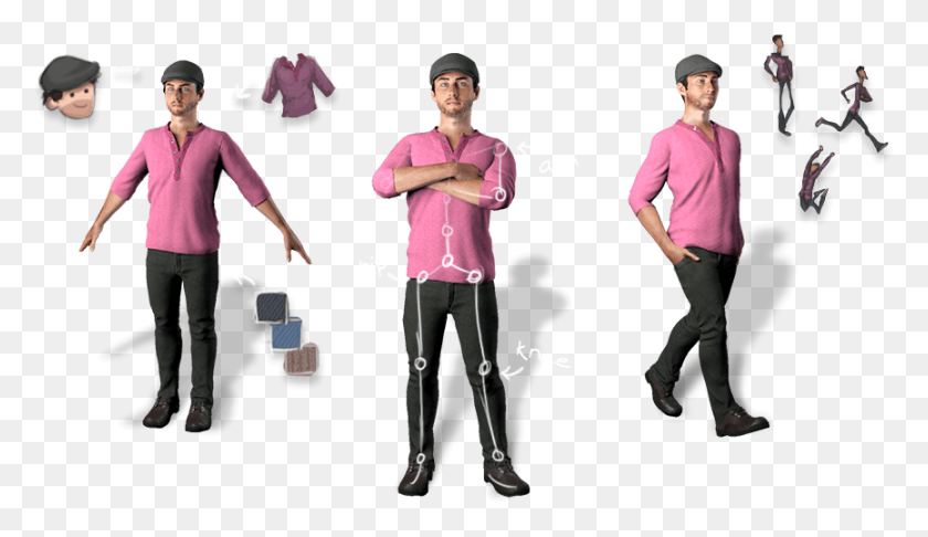 866x474 Fortnite Dance Gif Transparent Character Animation, Person, Human, Sleeve HD PNG Download