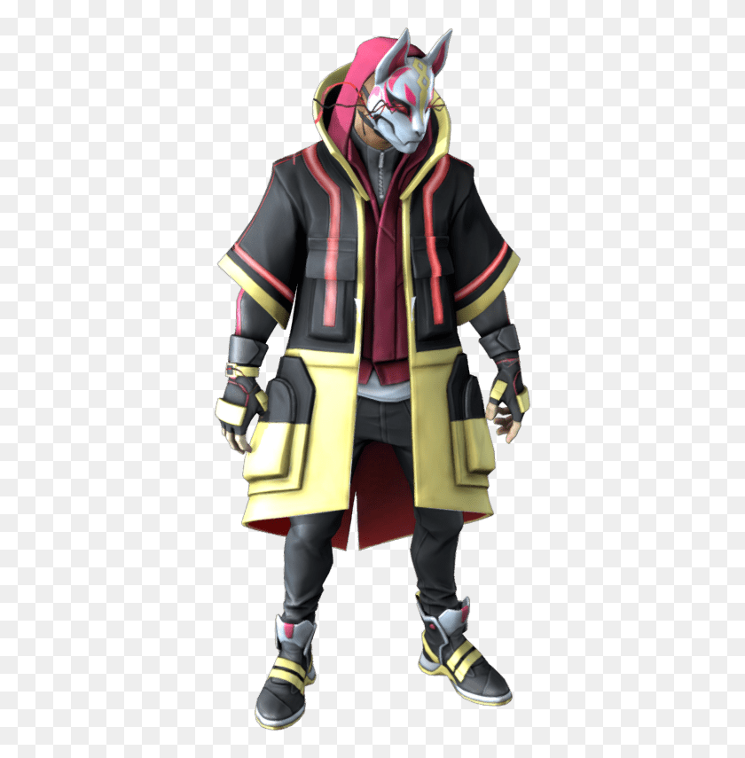 359x795 Fortnite Drift Mask, Clothing, Apparel, Person HD PNG Download