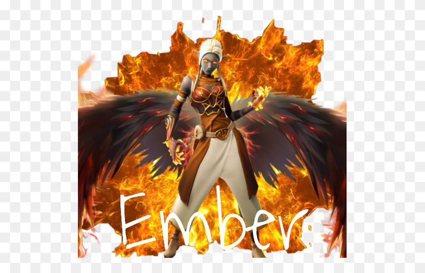 531x480 Fortnite Ember, Fire, Person, Human HD PNG Download