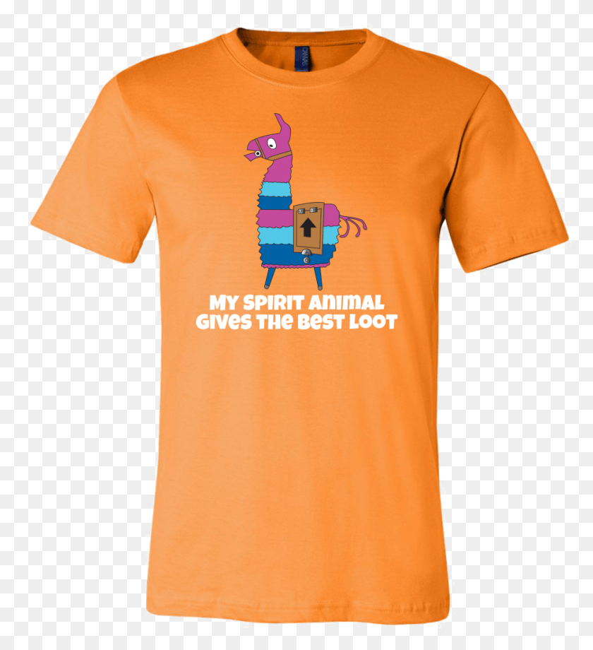 929x1025 Fortnite Loot Llama Spirit Animal Men39s T Shirt T Shirt Kaiser Chiefs, Clothing, Apparel, T-shirt HD PNG Download