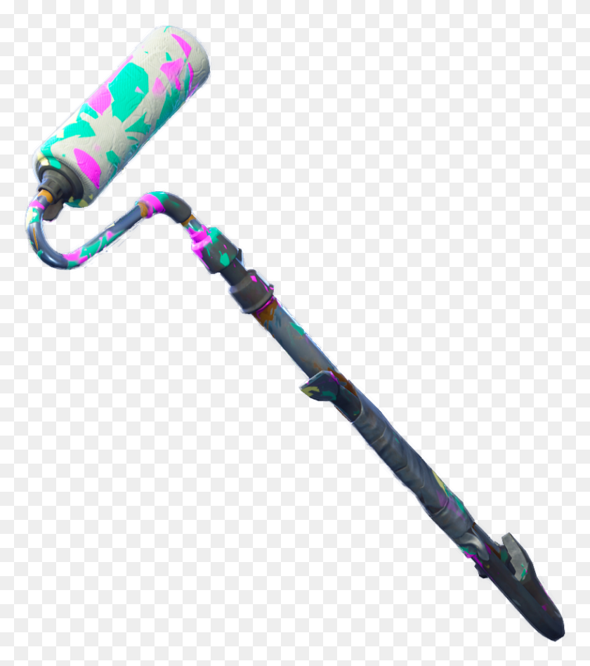 815x928 Fortnite Paint Roller Axe Fortnite Renegade Roller Pickaxe, Hammer, Tool, Stick HD PNG Download