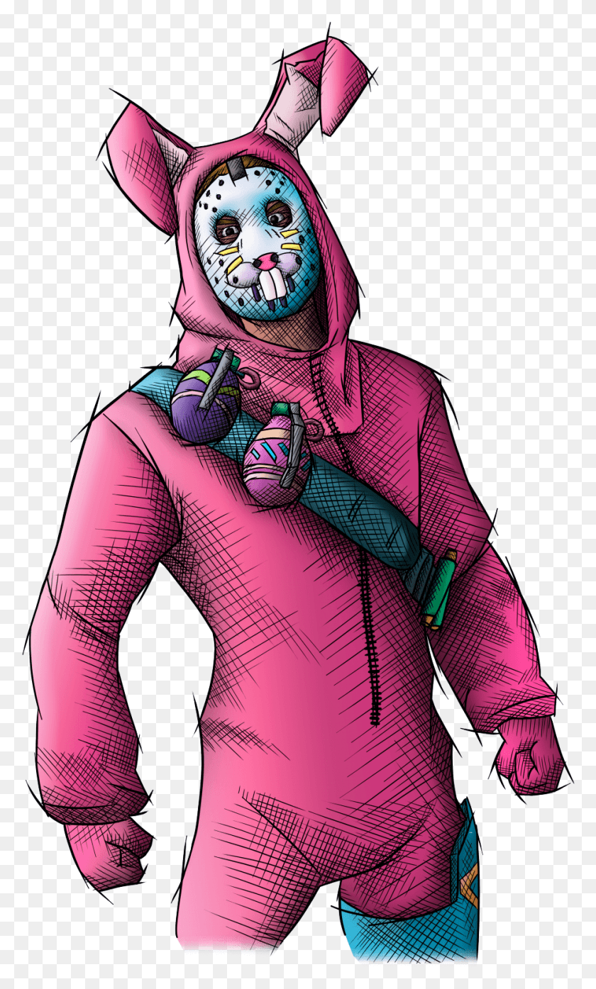 930x1592 Fortnite Rabbit Raider Drawing, Clothing, Apparel, Person HD PNG Download