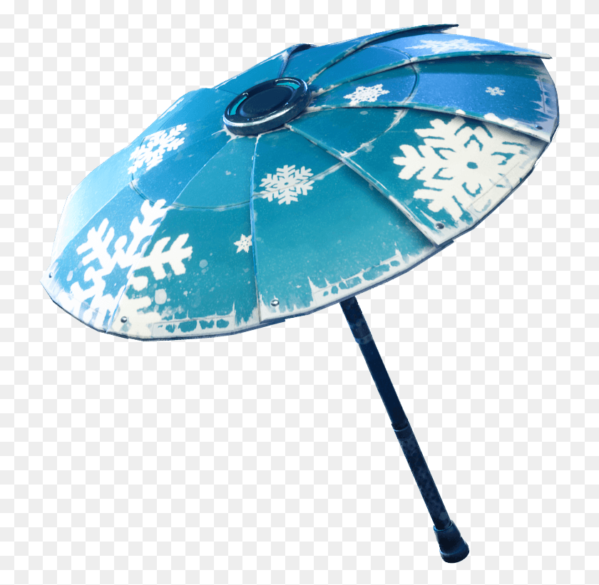 730x761 Fortnite Snowflake Image Fortnite Season 2 Glider, Umbrella, Canopy, Patio Umbrella HD PNG Download
