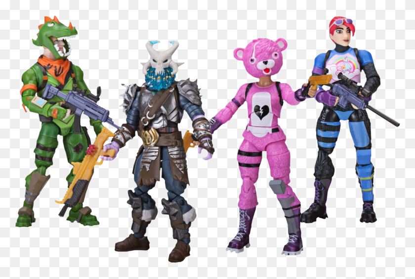 1247x806 Fortnite Squad Mode 4 Action Figure 4 Pack Fortnite Squad Mode, Person, Human, People HD PNG Download