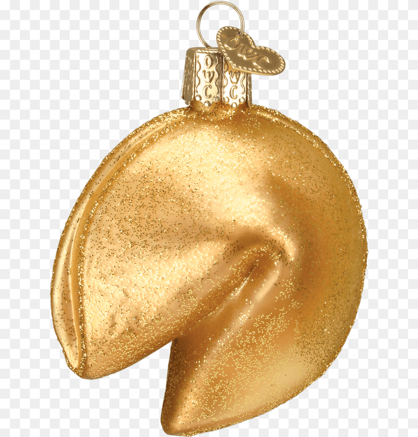 642x877 Fortune Cookie Christmas Ornament, Accessories, Gold, Pendant, Earring Sticker PNG