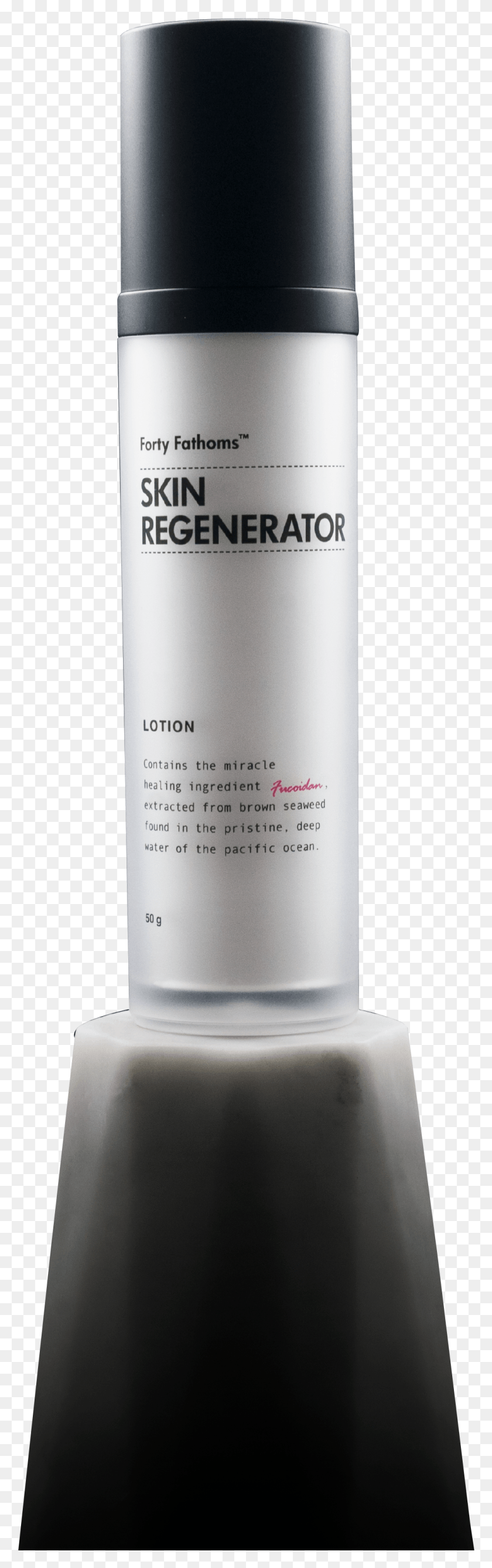 1048x3509 Forty Fathoms Forty Fathoms Skincare From The Purest Skin Regenerator Lotion, Bottle, Cosmetics, Cylinder HD PNG Download