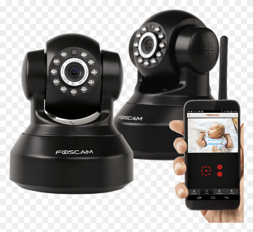 1081x984 Foscam Fi9816p Security Cameras With 300 Pan Amp Telecamere Ip Wi Fi Da Esterno, Camera, Electronics, Mobile Phone HD PNG Download