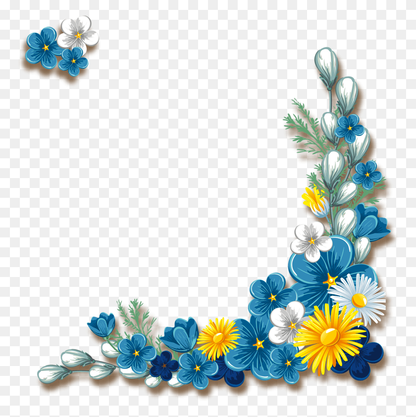 774x783 Fotki Flower Border Flower Images Flower Subha Bakhair Изображения На Урду, Графика, Цветочный Дизайн Hd Png Download