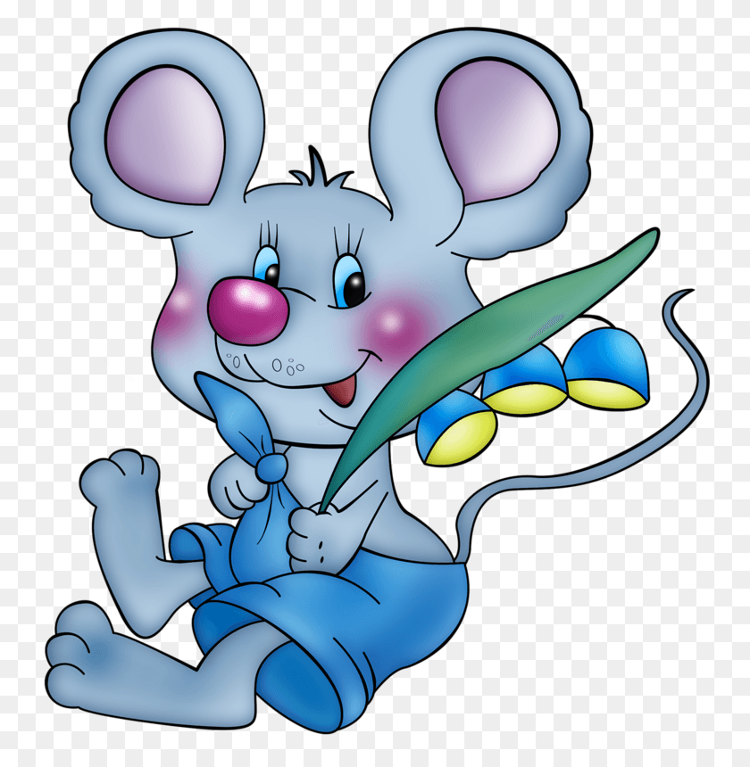 751x800 Fotki Mouse Paint Cute Clipart Clip Art Мыши Милый Мультфильм, Игрушка, Млекопитающее, Животное Hd Png Скачать