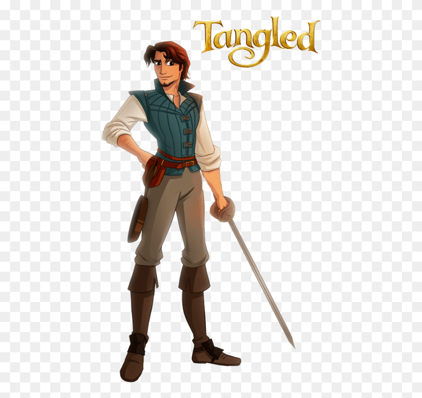 438x731 Fotki Tangled Flynn Rider Rapunzel And Flynn Tangled Principe Da Rapunzel, Person, Human, Ninja HD PNG Download