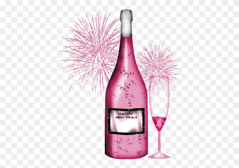 446x530 Foto Avtor Mashanbear Na Yandeks Pink Champagne Clip Art, Wine, Alcohol, Beverage HD PNG Download