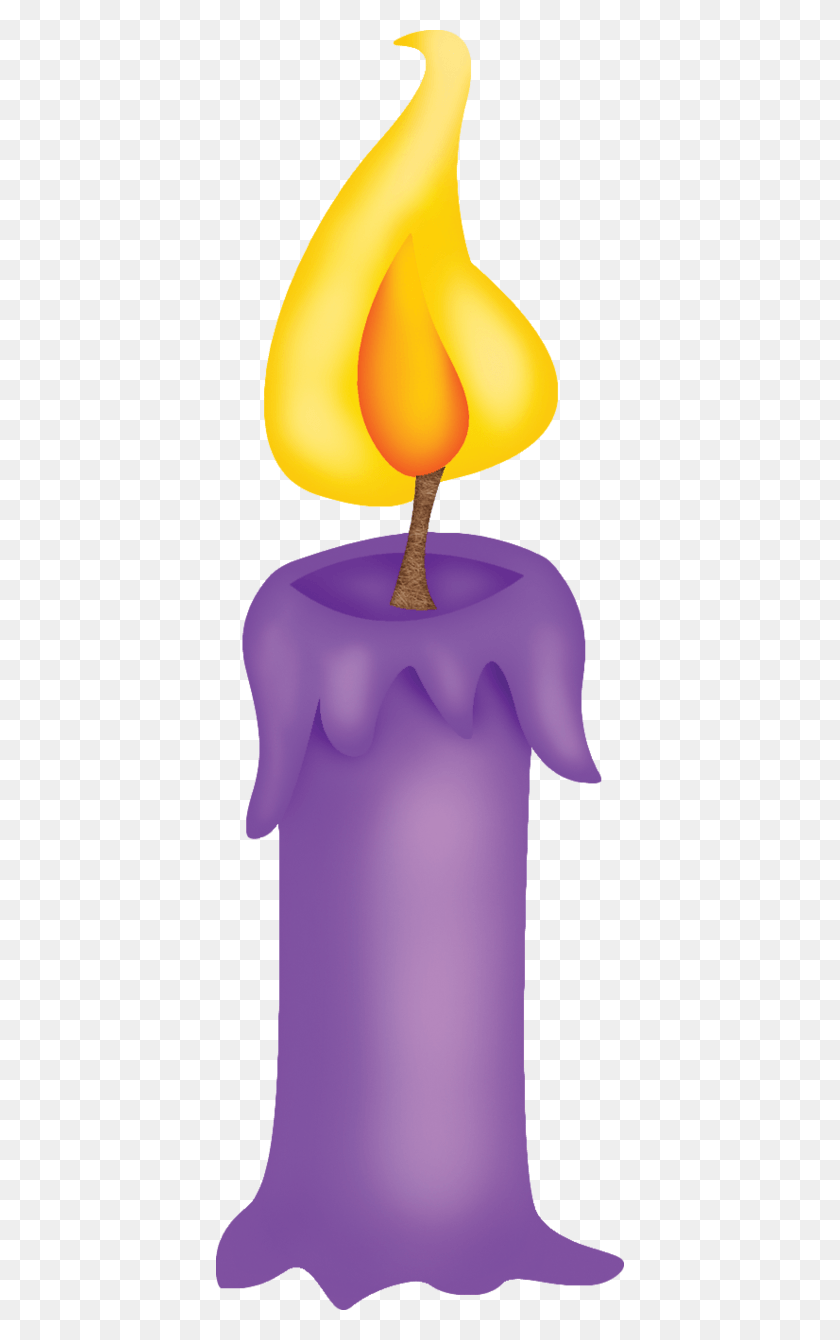 408x1280 Foto Avtor Missis Purple Candle Clipart, Plant, Flower, Blossom HD PNG Download