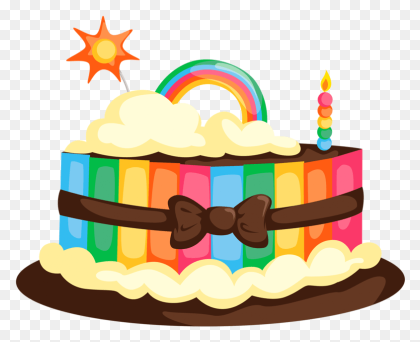 785x628 Foto Avtor Soloveika Na Yandeks Birthday Cake Cartoon, Cake, Dessert, Food HD PNG Download