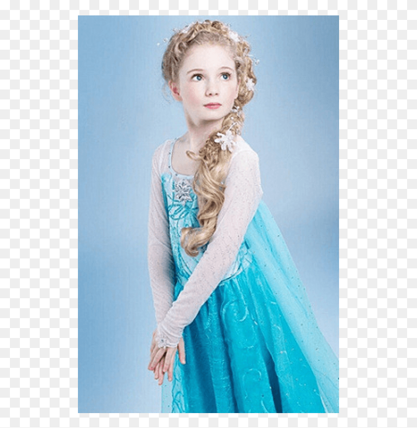527x801 Fotos De Vestido Infantil Elsa Frozen Frozen Dress For Girls, Sleeve, Clothing, Apparel HD PNG Download